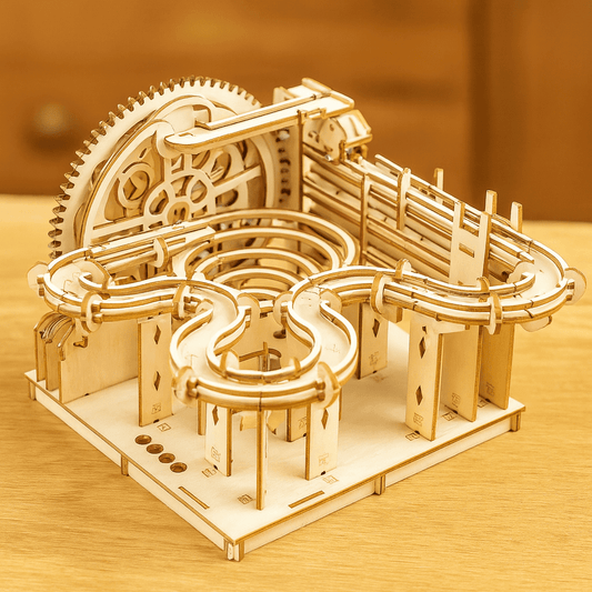 TimberFlow Knikkerbaan Bouwpakket - Houten 3D Puzzel - KidsKorner