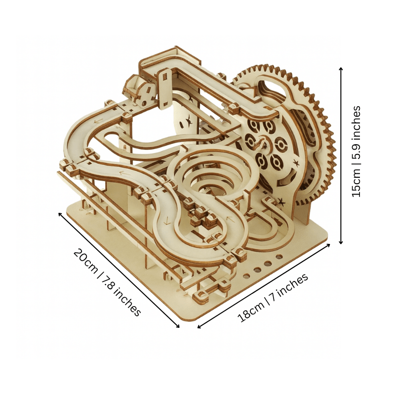 TimberFlow Knikkerbaan Bouwpakket - Houten 3D Puzzel - KidsKorner
