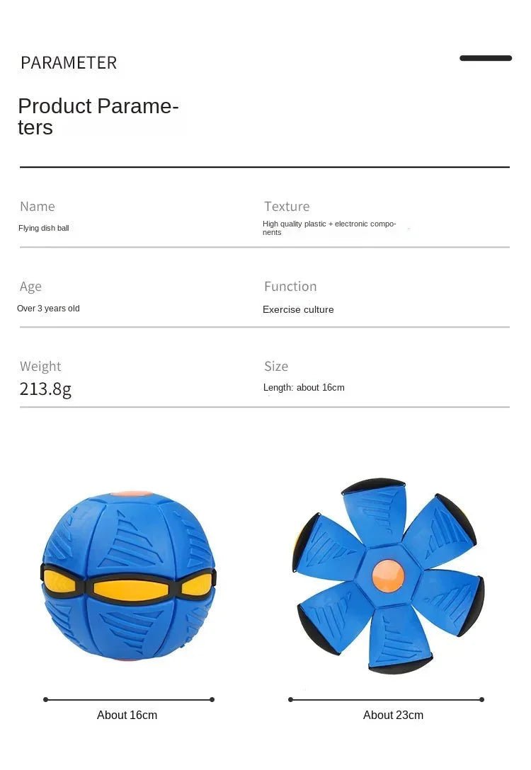Transformeerbare Ufo Bal Frisbee Voor Buiten Spelen - KidsKorner
