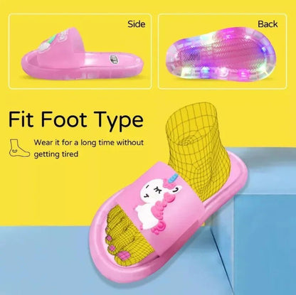 Unicornia Kinder LED Slippers - Lichtgevende Sloffen - KidsKorner