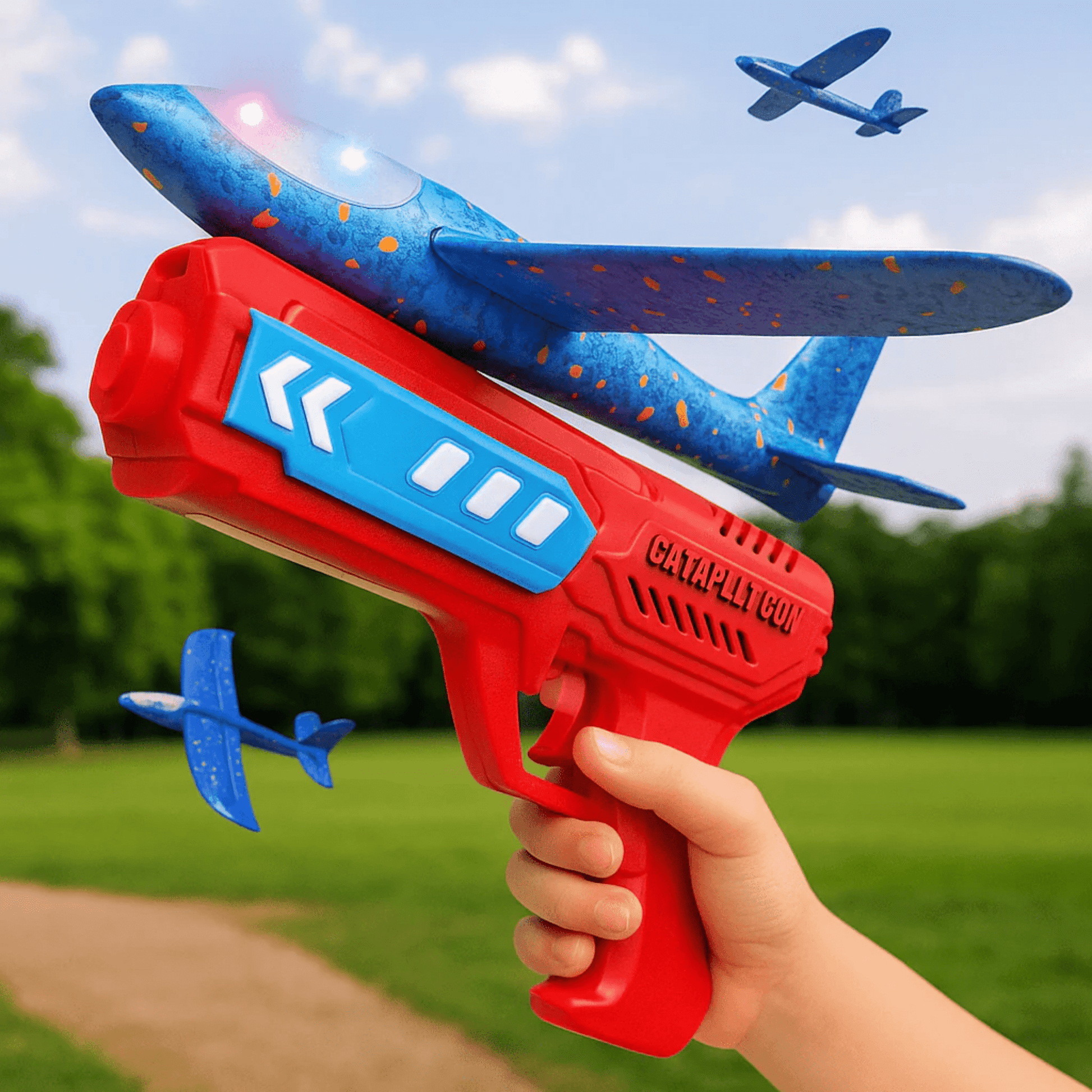 VliegVonk Vliegtuig Launcher - Foam Zweefvliegtuig - KidsKorner