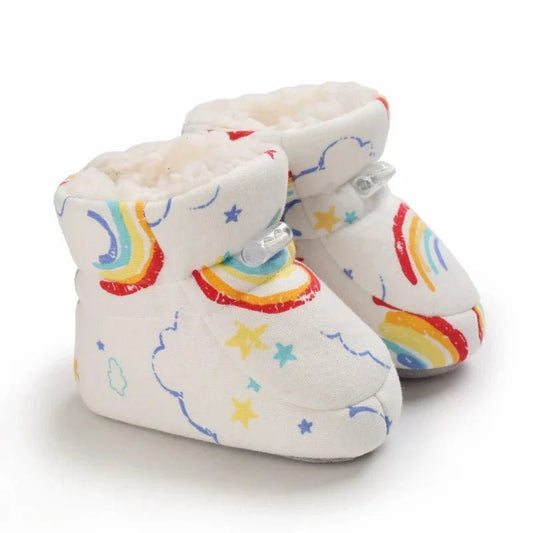 Warme Baby Winterslofjes Antislip Met Klittenband - KidsKorner