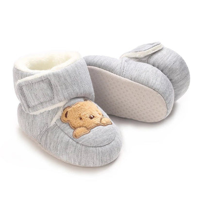 Warme Baby Winterslofjes Antislip Met Klittenband - KidsKorner