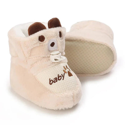 Warme Baby Winterslofjes Antislip Met Klittenband - KidsKorner