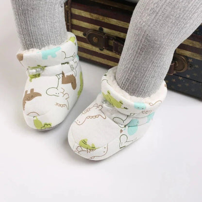 Warme Baby Winterslofjes Antislip Met Klittenband - KidsKorner