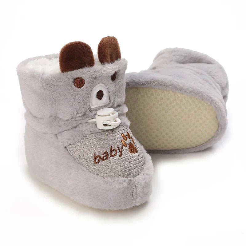 Warme Baby Winterslofjes Antislip Met Klittenband - KidsKorner