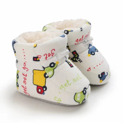 Warme Baby Winterslofjes Antislip Met Klittenband - KidsKorner