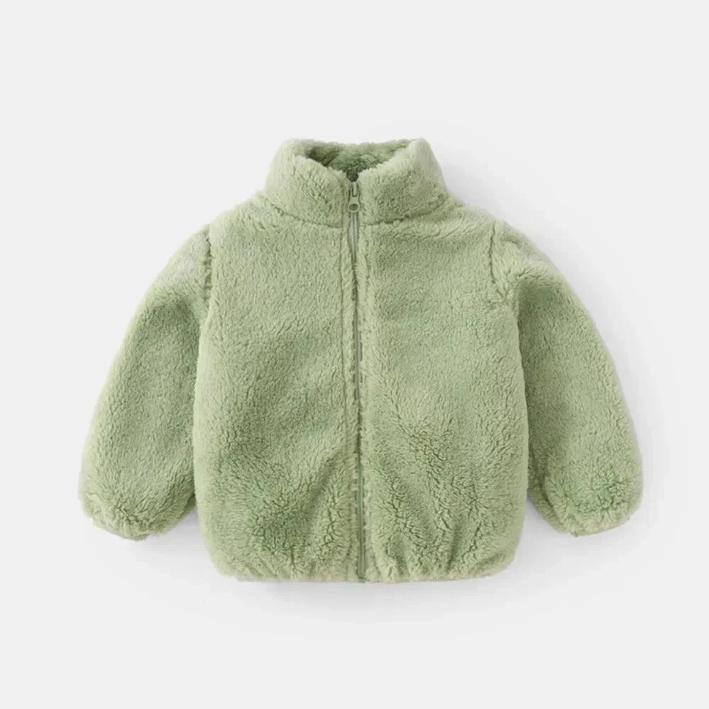 Warme Fleece Peuterjas Met Rits - KidsKorner