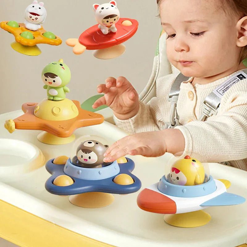 Zuignap Spinner Draaispeeltje Voor Peuters – Badspeelgoed - KidsKorner